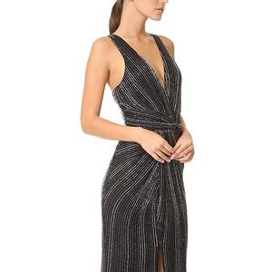 Parker Black Beaded Gown